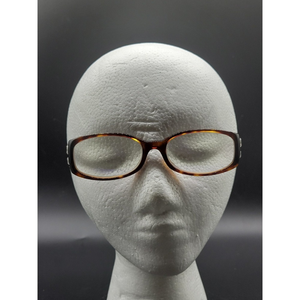 BVLGARI 4020-B 851 Brown Swarovski Crystal Eyeglasses Italy